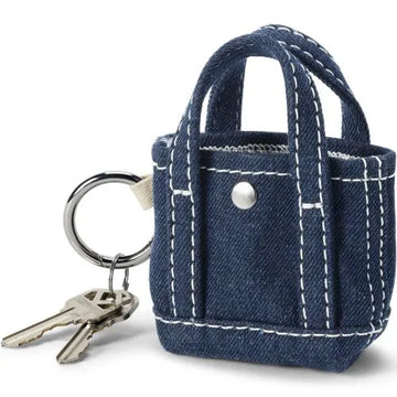 Micro Denim Tote Charm