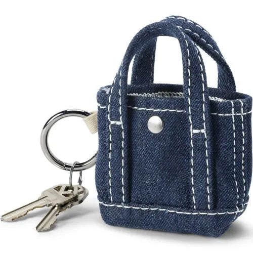Micro Denim Tote Charm