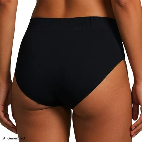 Women's Bikini Brief Cotton Comfort Seamless Basic Panties 3 Pack