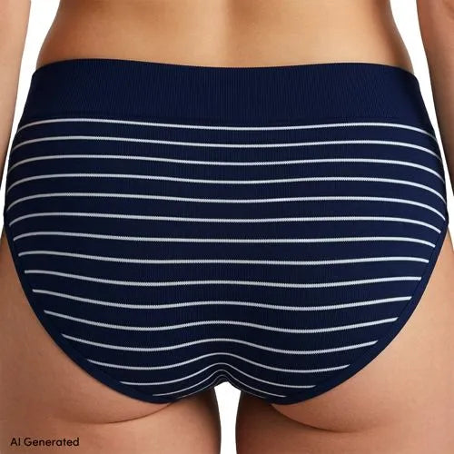 Women's Bikini Brief Cotton Comfort Seamless Basic Panties 3 Pack