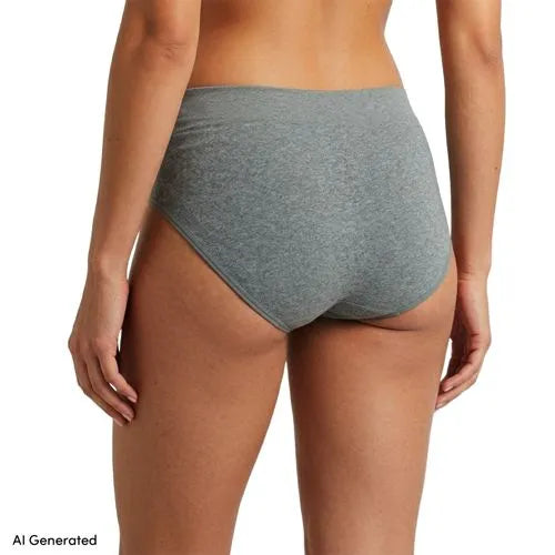 Women's Bikini Brief Cotton Comfort Seamless Basic Panties 3 Pack