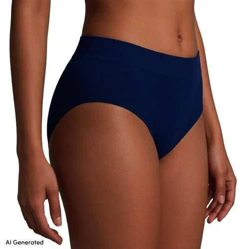 Women's Bikini Brief Cotton Comfort Seamless Basic Panties 3 Pack