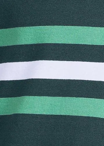 Men's Long Sleeve Stripe Rugby Shirt