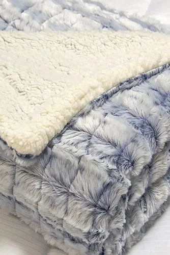 Blue Ridge Home Fashions MicroMink Sherpa Reversible Throw Blanket