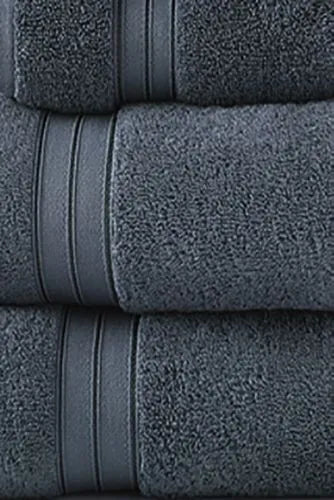 Blue Loom Liam Bleach Friendly Cotton 6 Piece Bath Towel Set