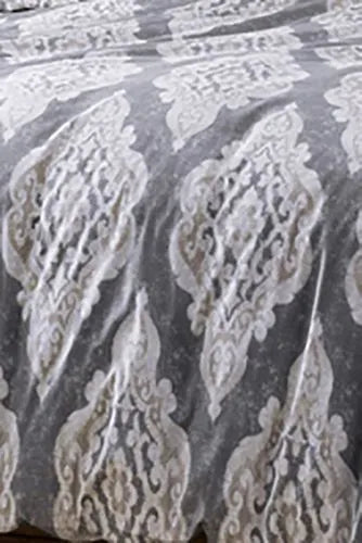 Blue Loom Zuri Distressed Medallion Print Cotton Duvet Cover Set