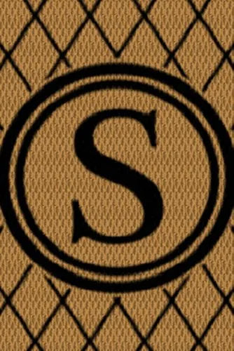 Matterly Neighburly Monogrammed Doormat Argyle