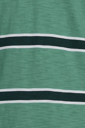 Men's Long Sleeve Lightweight Slub Rugby Polo