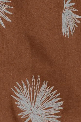 Men's Short Sleeve Linen Hawaiian Camp Collar Shirt