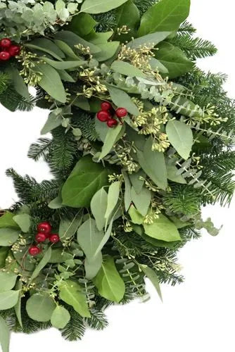 Teufel 24" Eucalyptus Crabapple Wreath