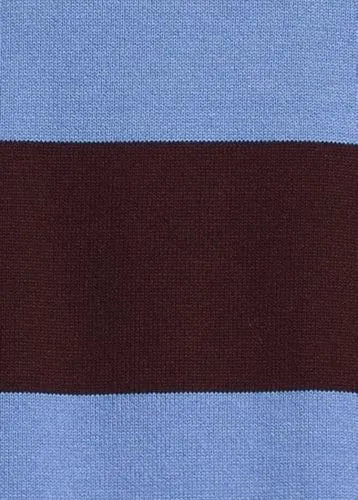 Men's Long Sleeve Cotton Rugby Sweater Polo