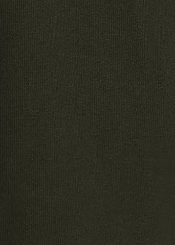 Men's Long Sleeve Corduroy Collar Bedford Rib Quarter Zip