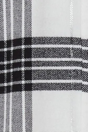 Girls Long Sleeve Cropped Flannel Shirt