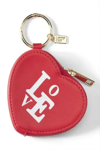 Heart Zip Pouch Bag Charm