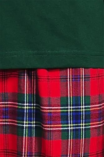 Men's Long Sleeve Tee and Flannel Pant Sleep Set
