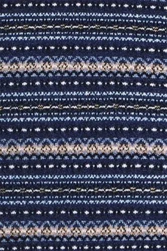 Men's Long Sleeve Cashtouch Fairisle Sweater Polo
