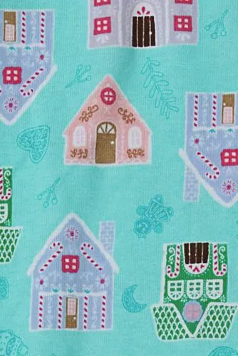 Kids Holiday Long Sleeve Top and Bottom Snug Fit Pajama Set