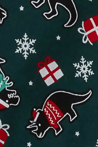 Kids Holiday Long Sleeve Top and Bottom Snug Fit Pajama Set