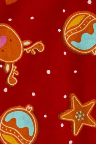 Kids Holiday Long Sleeve Top and Bottom Snug Fit Pajama Set