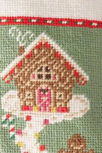 Mini Needlepoint Christmas Stocking